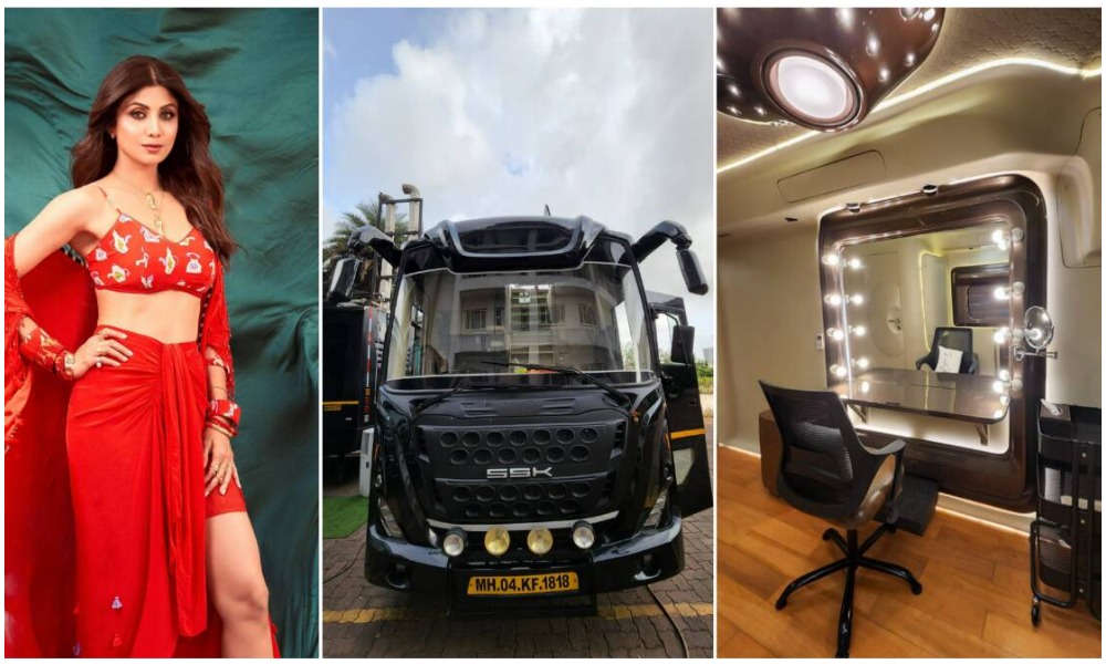 ఫైవ్ స్టార్ హోటల్ ని తలదన్నేలా శిల్పాశెట్టి వ్యానిటీ వ్యాన్.. ఎన్ని కోట్లో తెలుసా?