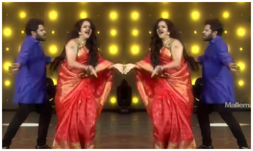 ప్రగతి ఆంటీతో కలిసి మాస్ స్టెప్పులు వేయించిన ఆది.. వీడియో వైరల్…!