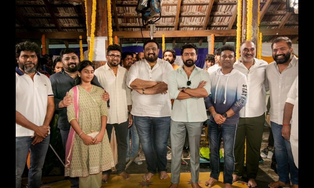 సూర్య, దర్శకుడు శివ కాంబినేషన్‌లో యూవి క్రియేషన్స్, స్టూడియో గ్రీన్ నిర్మిస్తున్న చిత్రం షూటింగ్ ప్రారంభం..