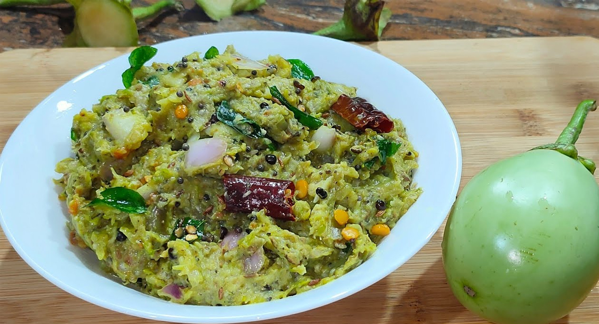 కమ్మగా నోరూరించే వంకాయ రోటి పచ్చడి ఇంట్లో తయారు చేసుకునే విధానం!