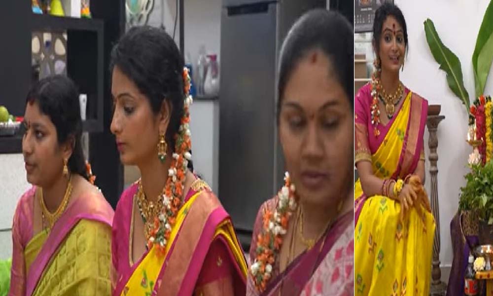 పెళ్లి కాకుండానే అత్తారింట్లో వరలక్ష్మీ వ్రతం చేసిన జోర్దార్ సుజాత.. ఫోటోలు వైరల్!