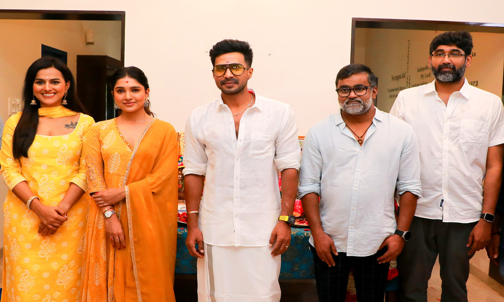 విష్ణు విశాల్, ప్రవీణ్ కె, విష్ణు విశాల్ స్టూడియోస్ క్రైమ్-థ్రిల్లర్ ఆర్యన్ (A.A.R.Y.A.N ) గ్రాండ్ గా ప్రారంభం, ఫస్ట్ లుక్ విడుదల