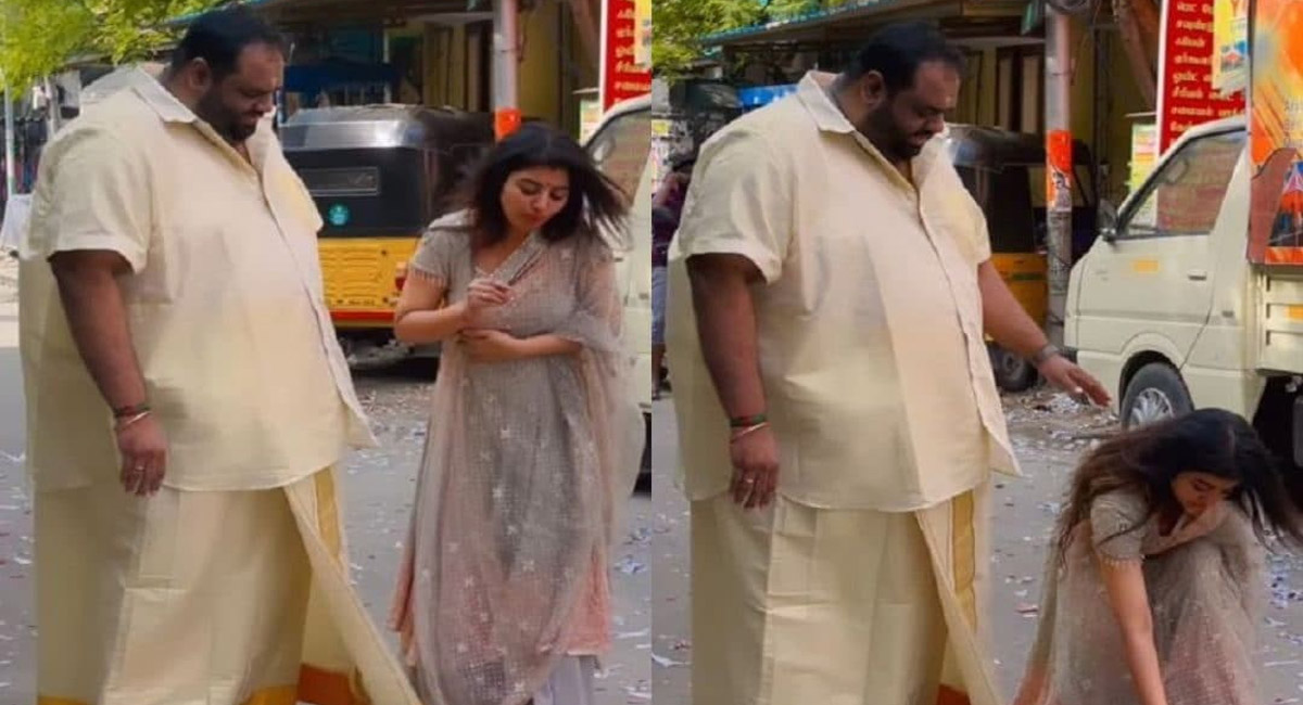 పెళ్లి తర్వాత మొదటి దీపావళీ జరుపుకున్న మహాలక్ష్మి రవీందర్ దంపతులు… వైరల్ అవుతున్న ఫోటోలు?