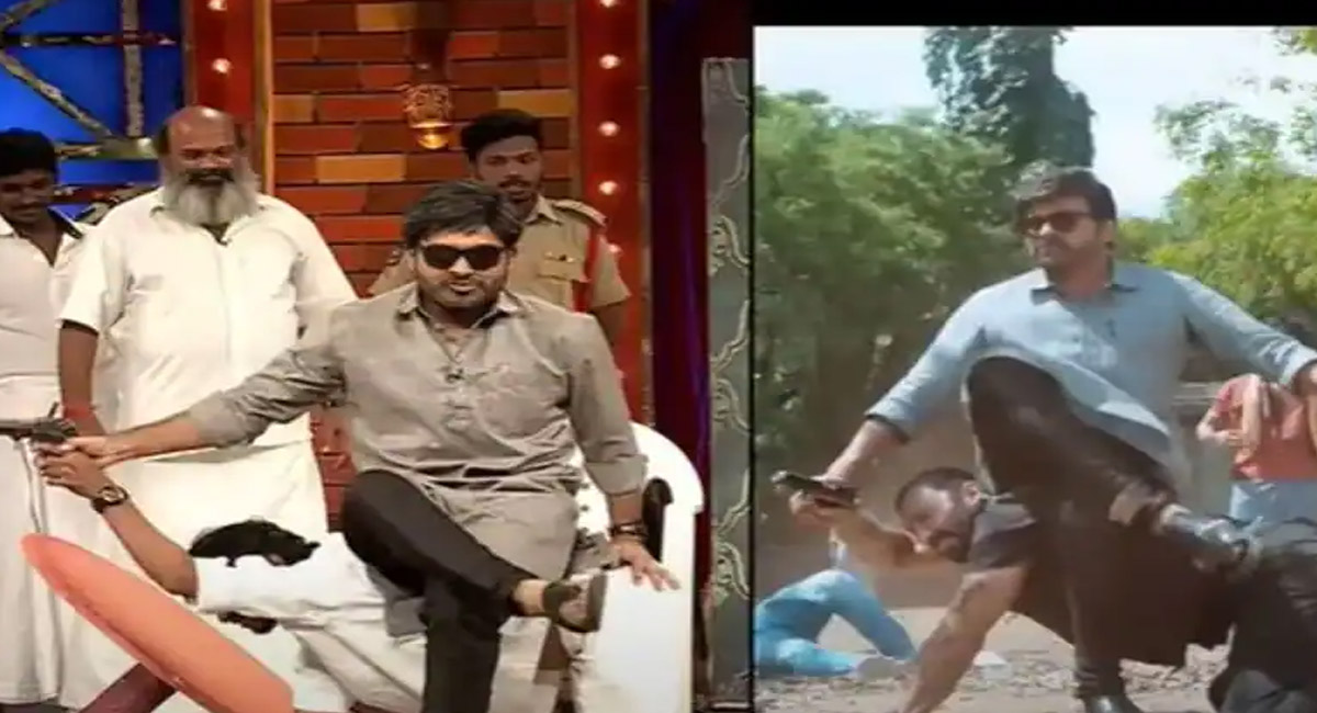 జబర్థస్త్ స్టేజ్ మీద గాడ్ ఫాదర్ స్కూఫ్.. ట్రోలర్స్ కి గట్టి కౌంటర్ ఇచ్చిన శ్రీను..?