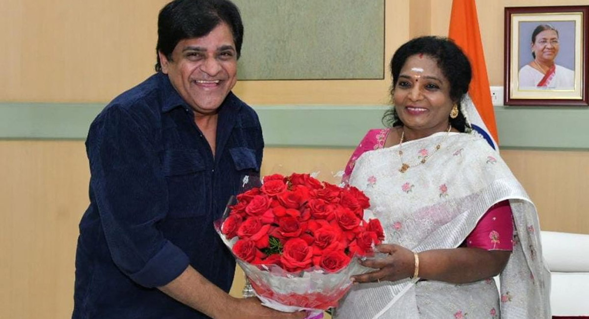 తెలంగాణ గవర్నర్ ను కలిసి కూతురు వివాహానికి ఆహ్వానించిన అలీ!
