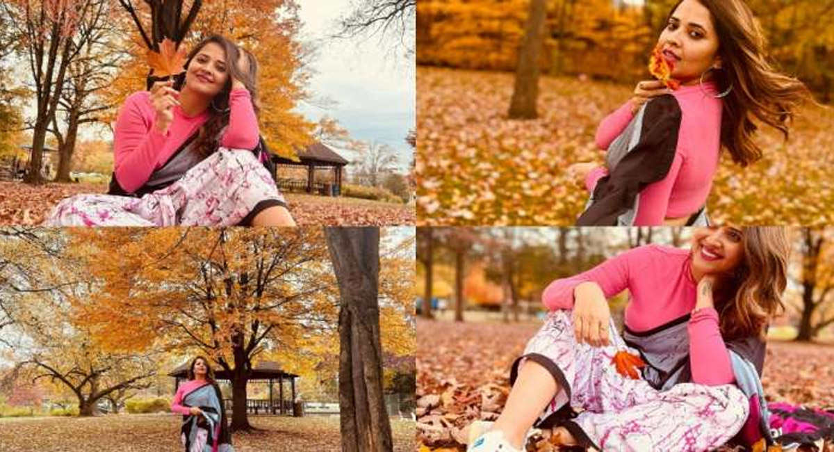 చీర కట్టులో హాట్ ఫోటోలకు ఫోజులిచ్చిన యాంకర్ అనసూయ.. ఫోటోలు వైరల్?