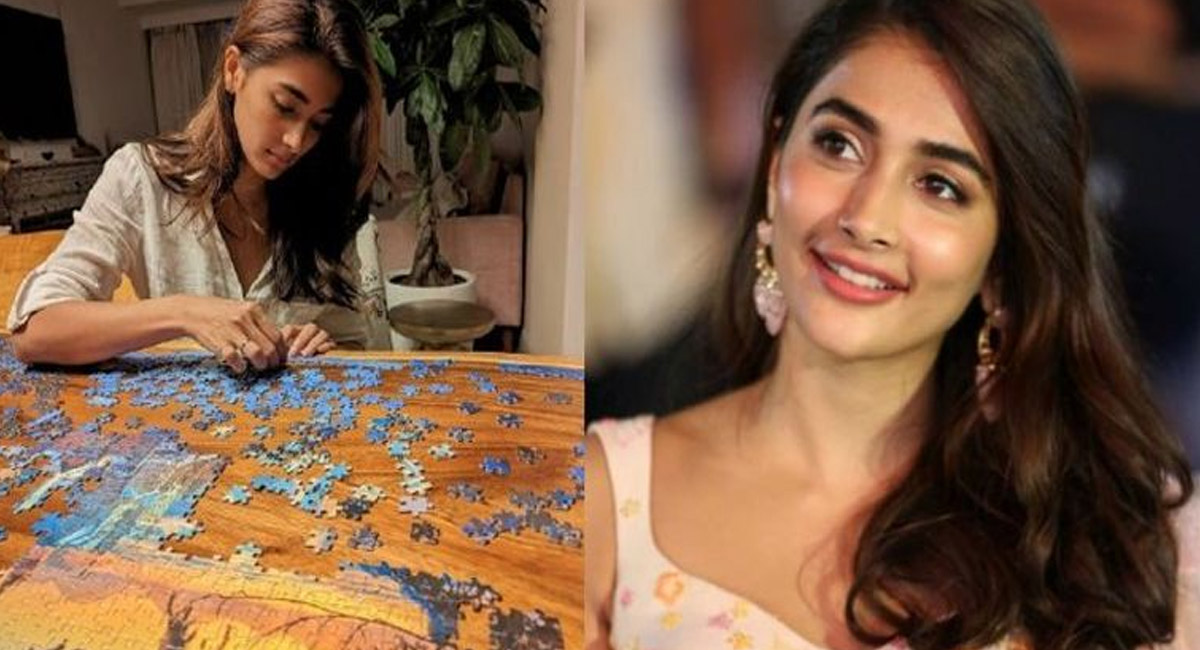 బుర్రకు పదును పెట్టిన పూజా హెగ్డే.. పజిల్ పూర్తి చేసే పనిలో నిమగ్నమైన నటి?