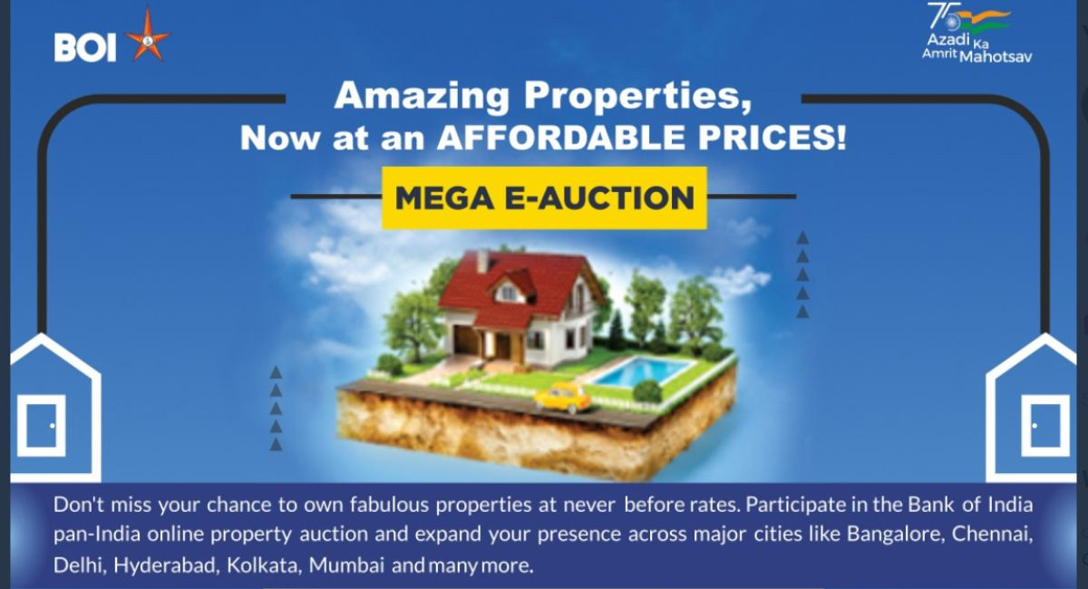 మెగా ఈ వేలం ప్రకటించిన బ్యాంక్ ఆఫ్ ఇండియా.. తక్కువ రేట్లకే ఇల్లు స్థలాలు!