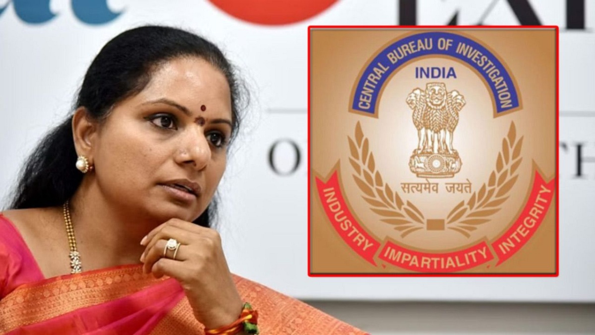 తెలంగాణ ఎమ్మెల్సీ కల్వకుంట్ల కవితను సీబీఐ అధికారులు