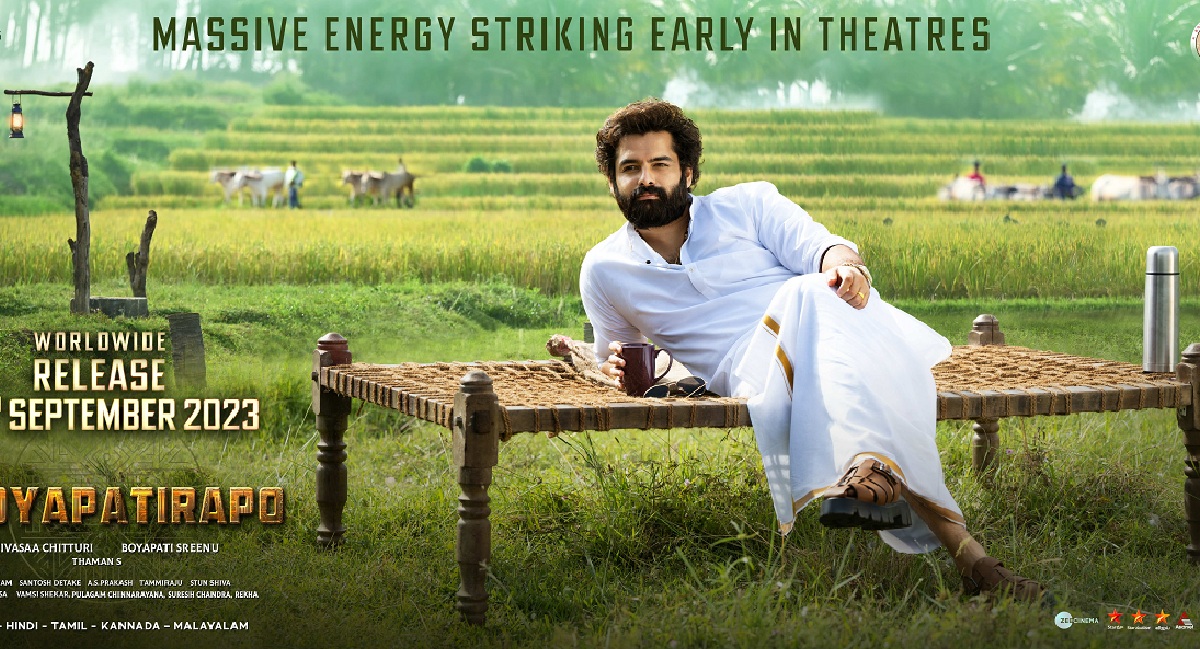 రామ్ పోతినేని, #BoyapatiRAPO ముందుగానే సెప్టెంబర్ 15న విడుదల