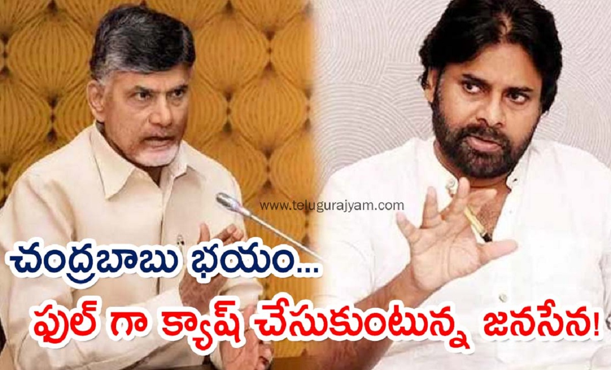 చంద్రబాబు భయాన్ని ఫుల్ గా క్యాష్ చేసుకుంటున్న జనసేన!