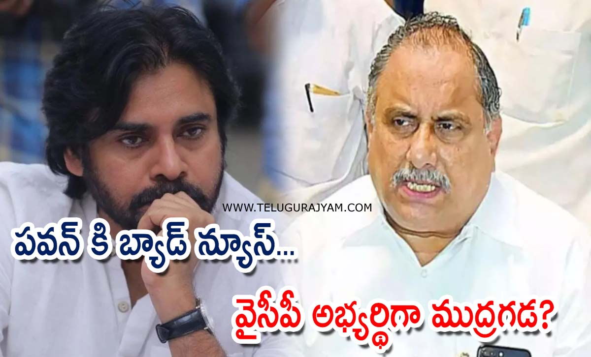 పవన్ కి బ్యాడ్ న్యూస్… వైసీపీ అభ్యర్థిగా ముద్రగడ?