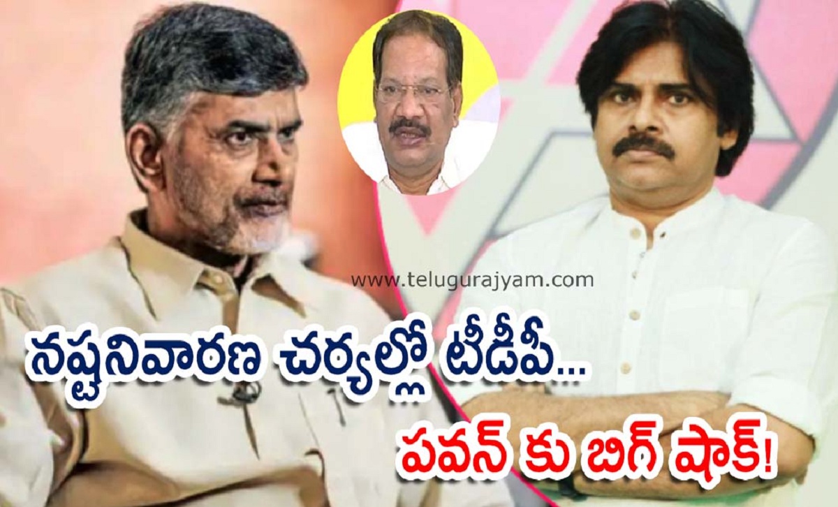 నష్టనివారణ చర్యల్లో టీడీపీ… పవన్ కు బిగ్ షాక్!
