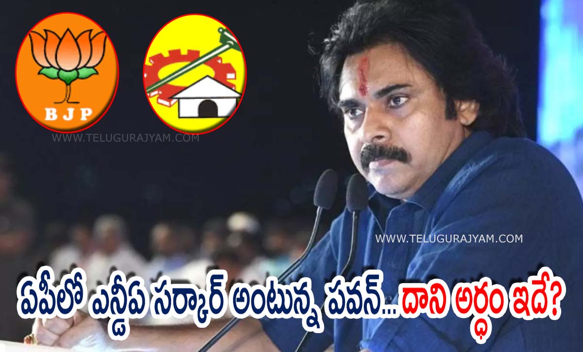 ఏపీలో ఎన్డీఏ సర్కార్ అంటున్న పవన్… దాని అర్ధం ఇదే?