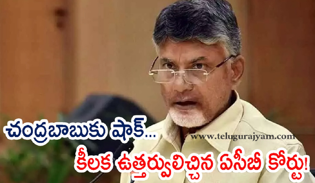 చంద్రబాబుకు షాక్… కీలక ఉత్తర్వులిచ్చిన ఏసీబీ కోర్టు!
