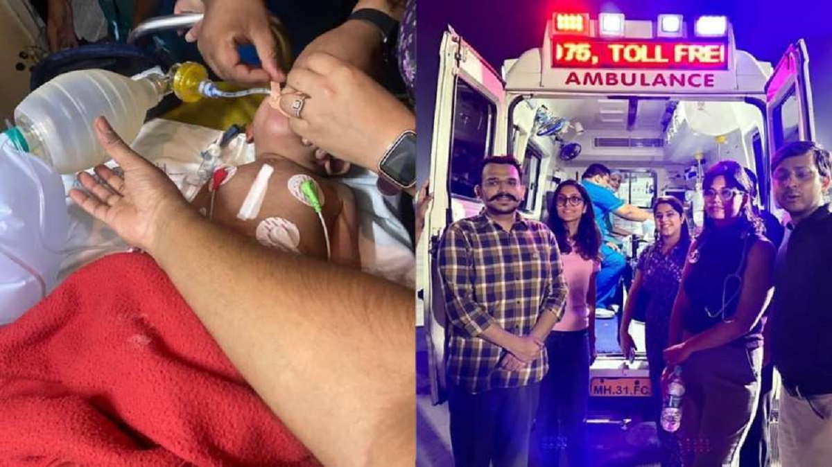 విమానంలో అద్భుతం చేసిన ఎయిమ్స్  వైద్యులు… రెండేళ్ల చిన్నారికి పునర్జన్మ!