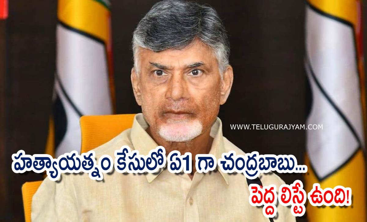 హత్యాయత్నం కేసులో ఏ1 గా చంద్రబాబు… పెద్ద లిస్టే ఉంది!