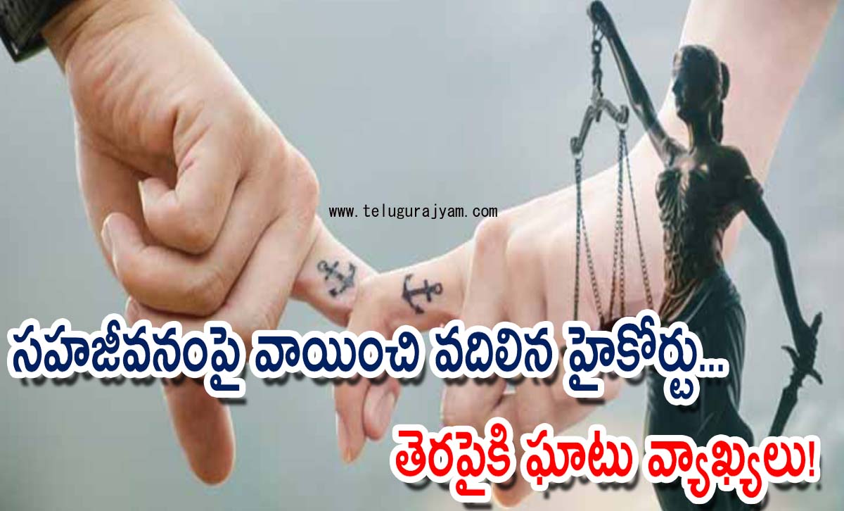 సహజీవనంపై వాయించి వదిలిన హైకోర్టు… తెరపైకి ఘాటు వ్యాఖ్యలు!