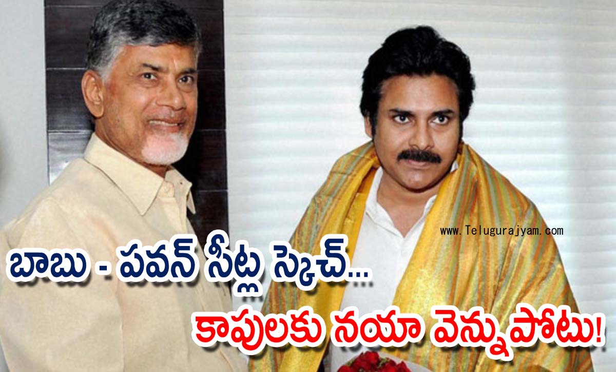 బాబు – పవన్ సీట్ల స్కెచ్… కాపులకు నయా వెన్నుపోటు!