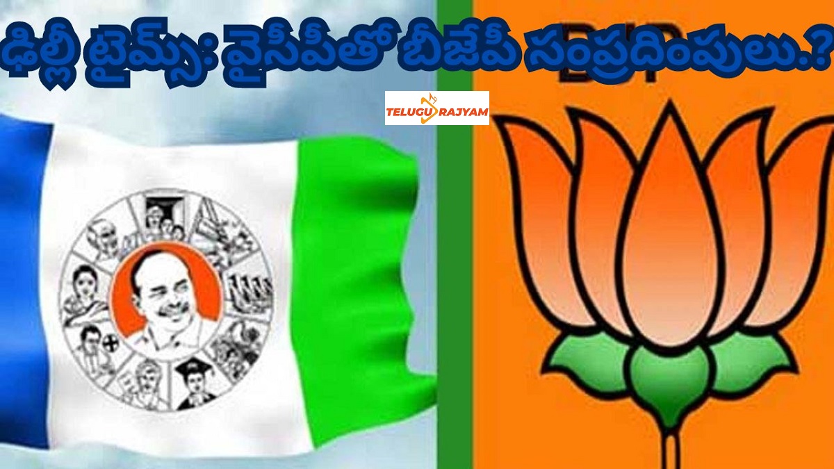 ఢిల్లీ టైమ్స్: వైసీపీతో బీజేపీ సంప్రదింపులు.?