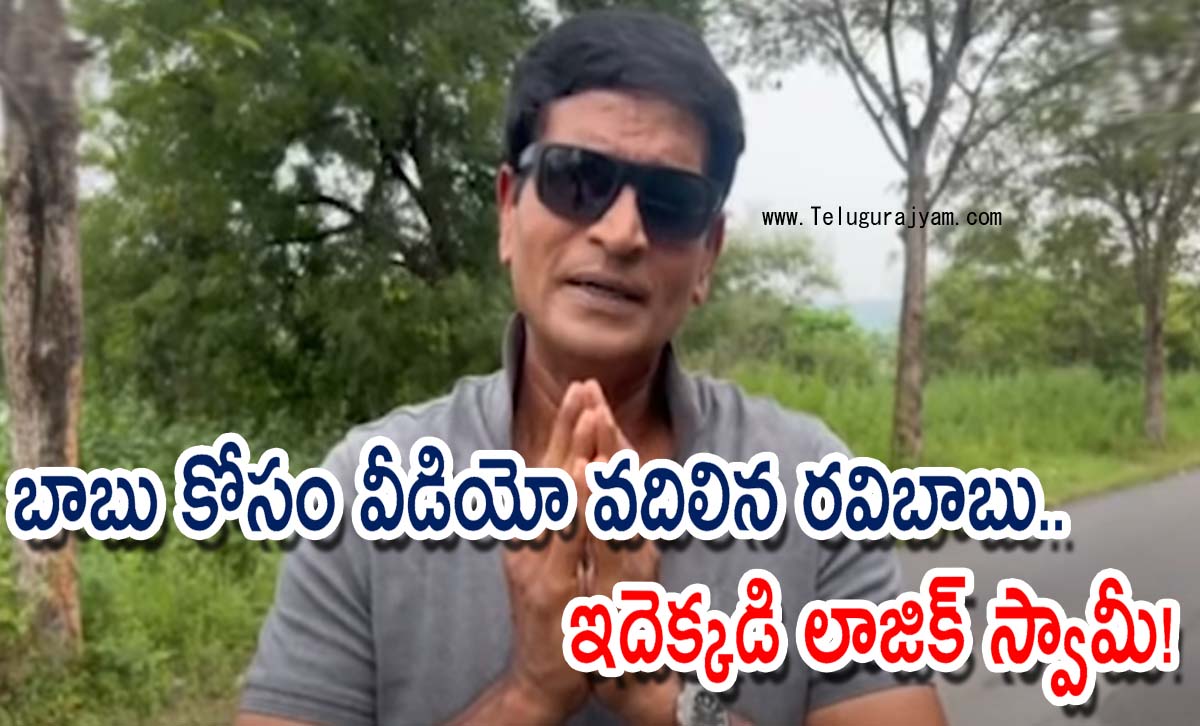 బాబు కోసం వీడియో వదిలిన రవిబాబు.. ఇదెక్కడి లాజిక్ స్వామీ!
