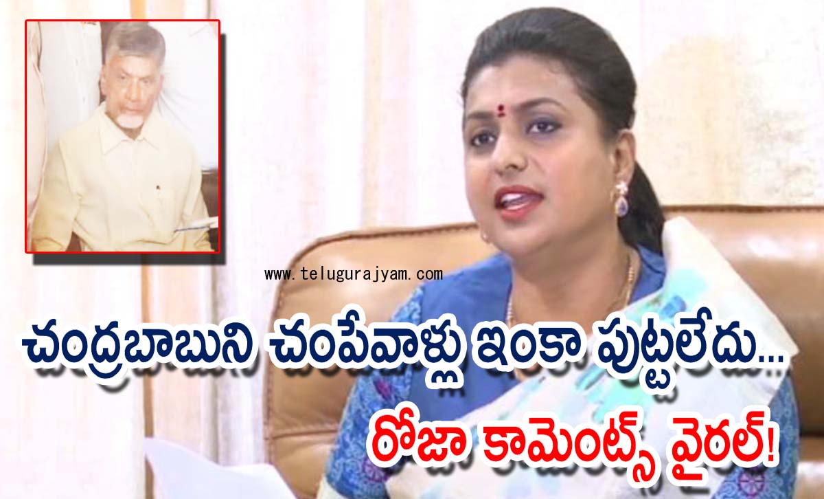 చంద్రబాబుని చంపేవాళ్లు ఇంకా పుట్టలేదు… రోజా కామెంట్స్ వైరల్!