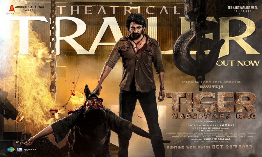 ట్రైలర్ టాక్ : మైండ్ బ్లోయింగ్ గా “టైగర్ నాగేశ్వరరావు” కట్ 