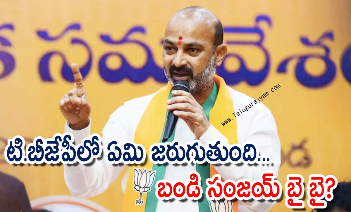 టి.బీజేపీలో ఏమి జరుగుతుంది… బండి సంజయ్ బై బై?