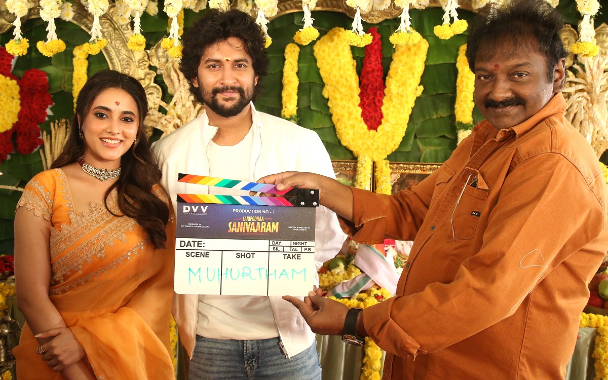 నాని, వివేక్ ఆత్రేయ ‘సరిపోదా శనివారం’ గ్రాండ్ గా ప్రారంభం