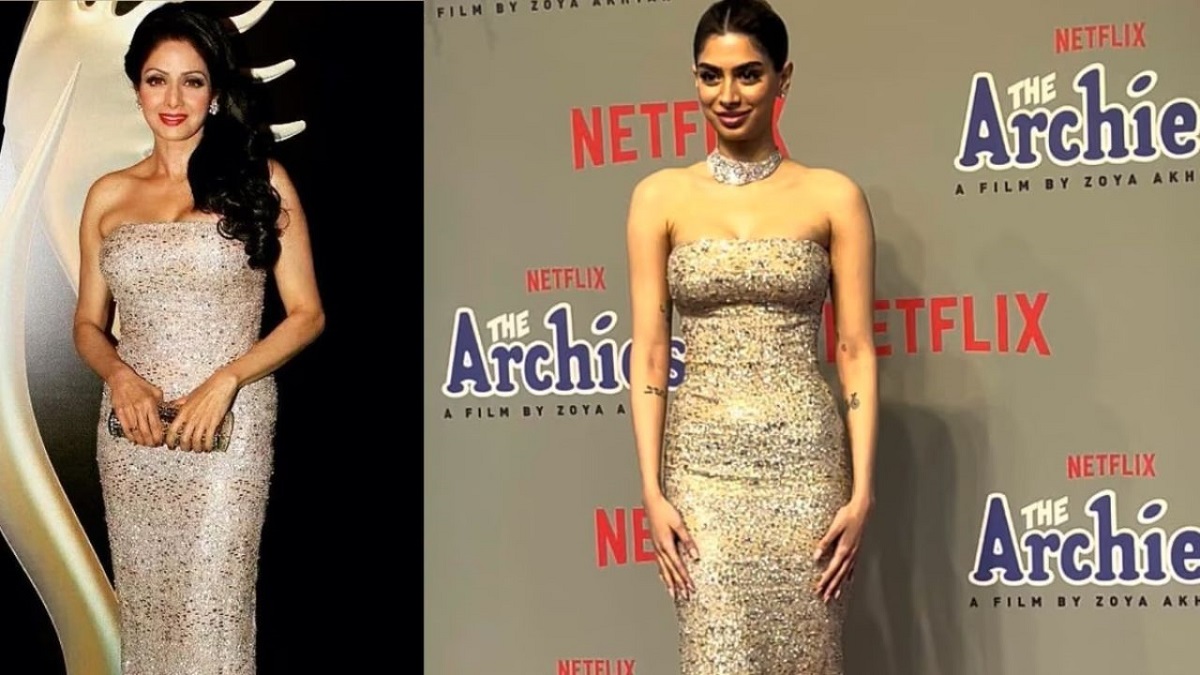 తల్లి శ్రీదేవి గౌనులో మెరిసిన ఖుషికపూర్‌