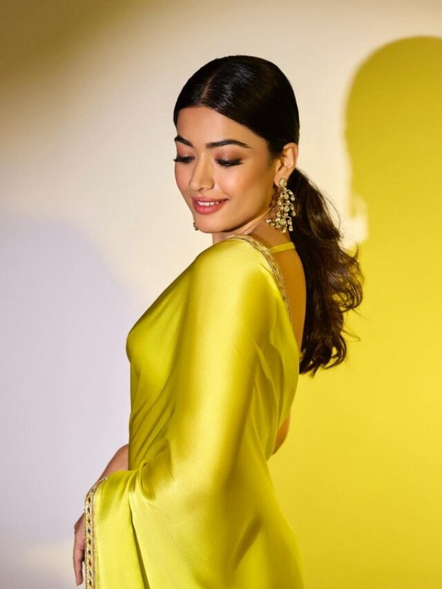 Rashmika Mandanna Looks Fabulous in Saree