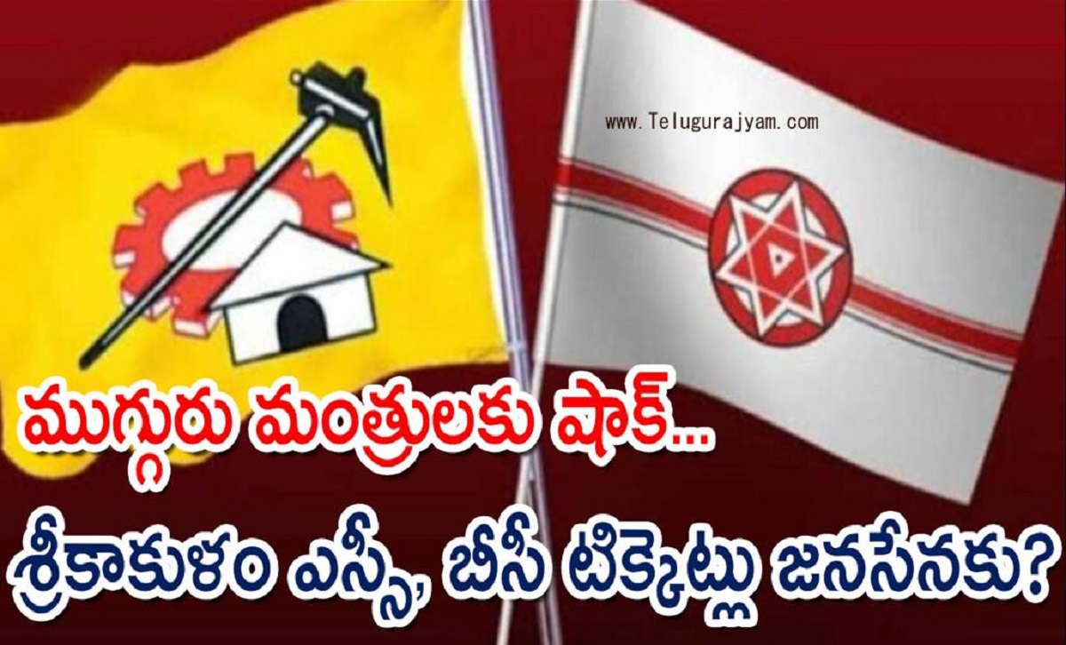 ముగ్గురు మంత్రులకు షాక్… శ్రీకాకుళం ఎస్సీ, బీసీ టిక్కెట్లు జనసేనకు?