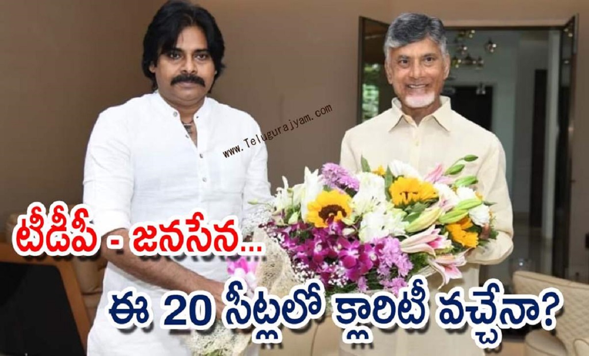 టీడీపీ – జనసేన… ఈ 20 సీట్లలో క్లారిటీ వచ్చేనా?