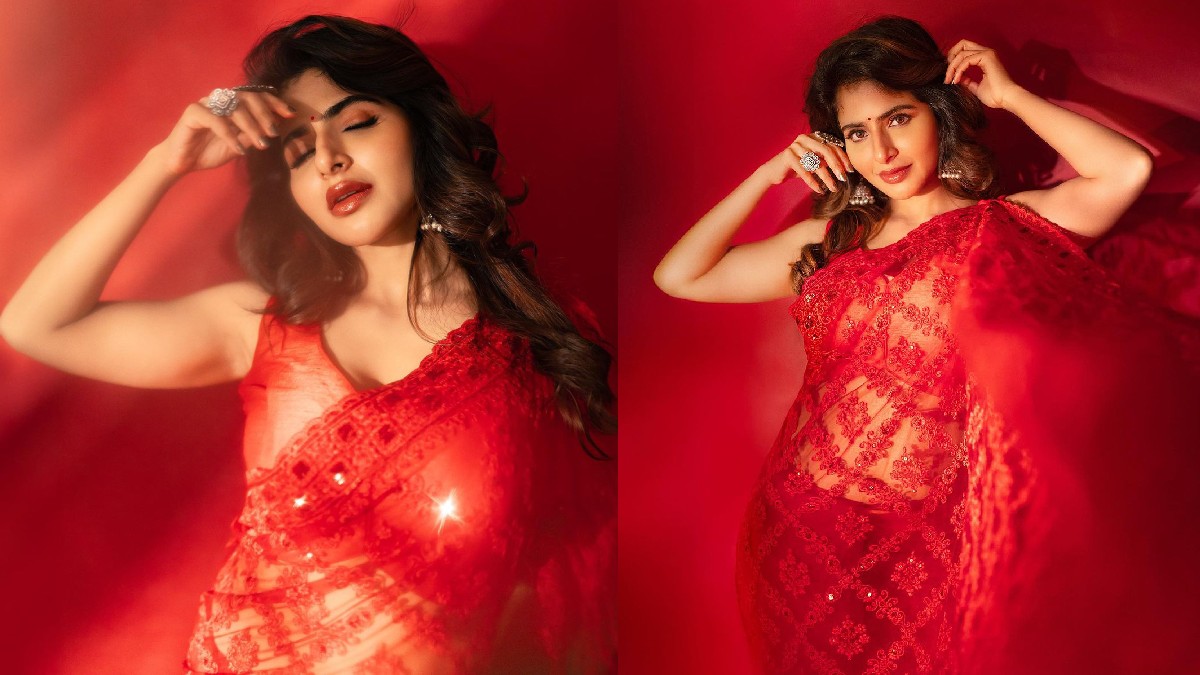 ‘ఎర్రచీర’లో కళ్లు చెదిరే అందం..!