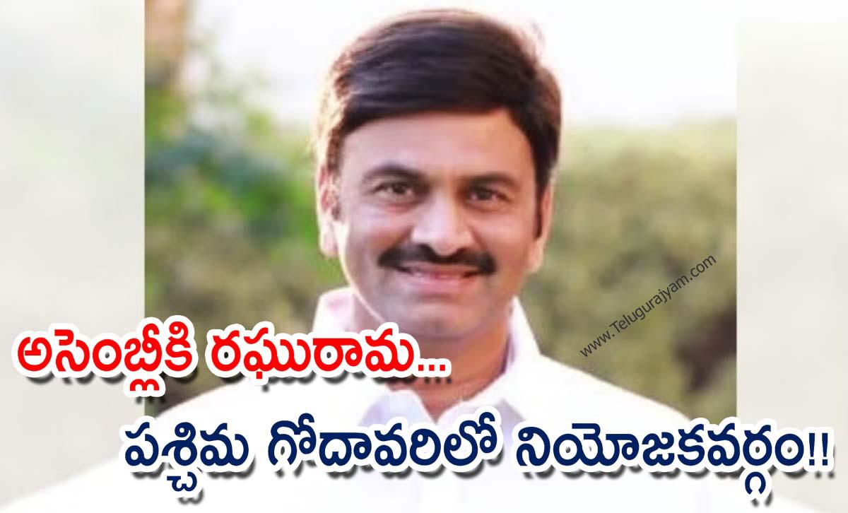 అసెంబ్లీకి రఘురామ… పశ్చిమ గోదావరిలో నియోజకవర్గం!!