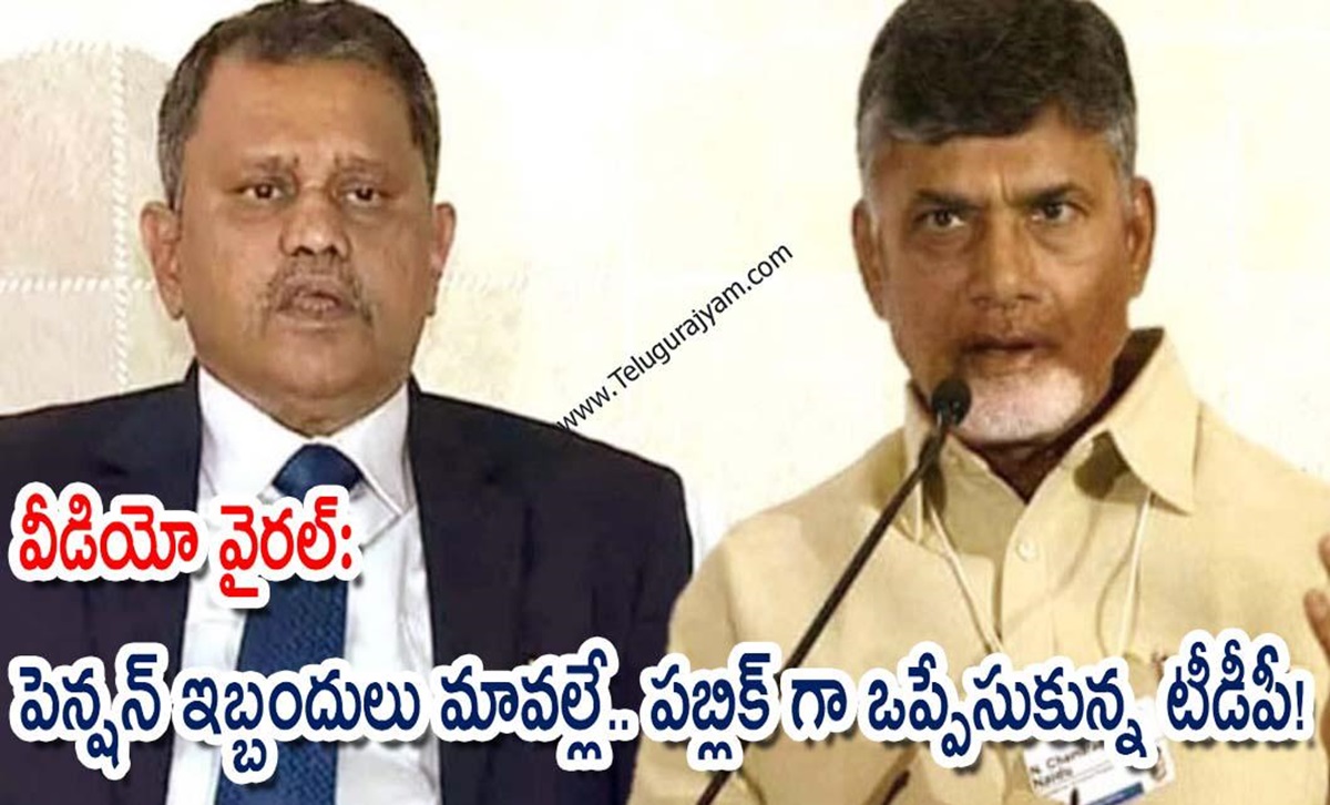 వీడియో వైరల్: పెన్షన్ ఇబ్బందులు మావల్లే.. పబ్లిక్ గా ఒప్పేసుకున్న టీడీపీ!