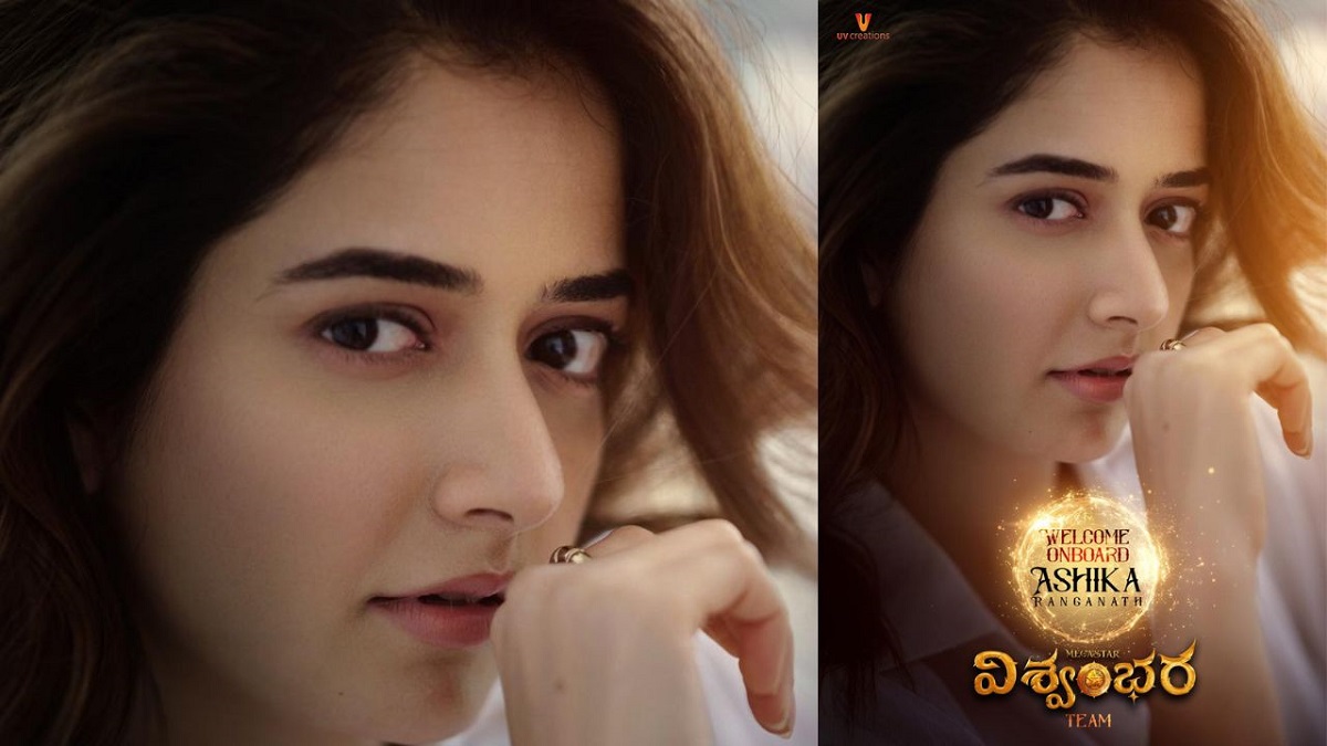 ఛార్మింగ్ ఆషికా రంగనాథ్‌ ను స్వాగతించిన మాగ్నమ్ ఓపస్ ‘విశ్వంభర’ టీం