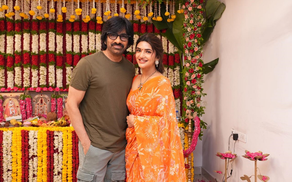 మాస్ మహారాజా రవితేజ 75వ చిత్రం పూజా కార్యక్రమాలతో ప్రారంభం