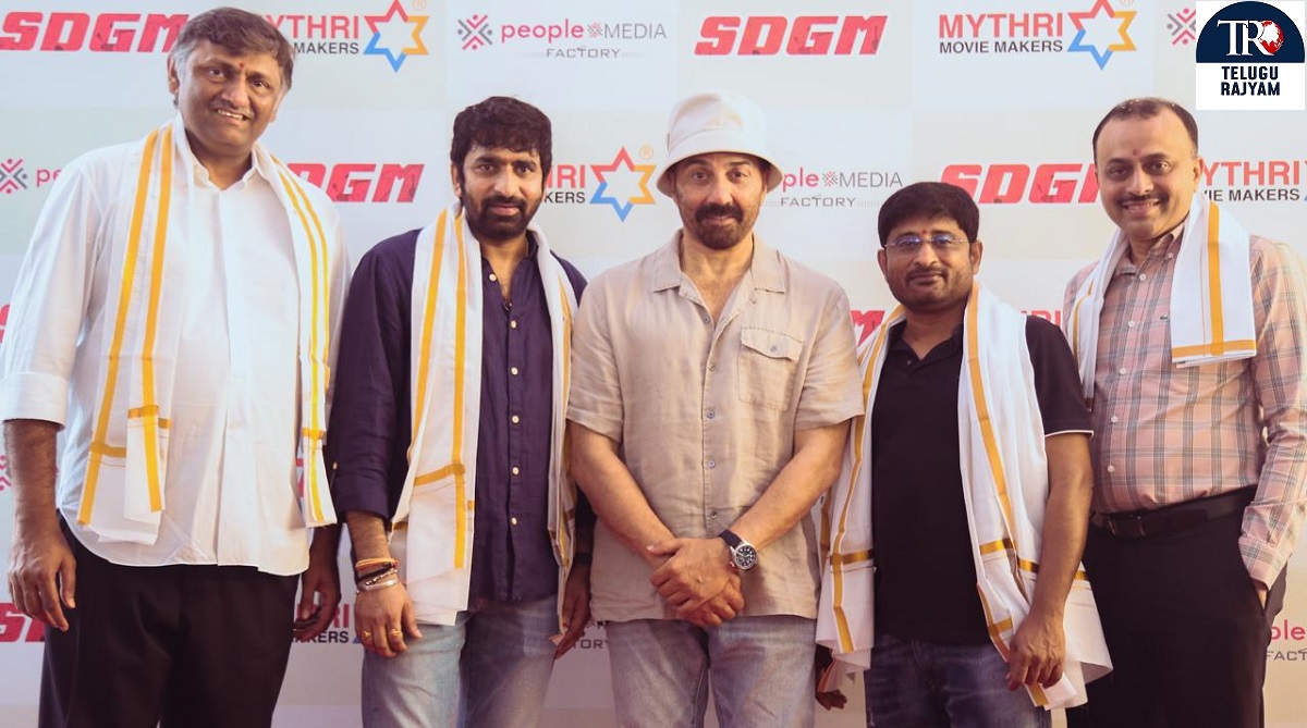 సన్నీ డియోల్, గోపీచంద్ మలినేని, #SDGM గ్రాండ్ గా లాంచ్, జూన్ 22 నుంచి రెగ్యులర్ షూటింగ్