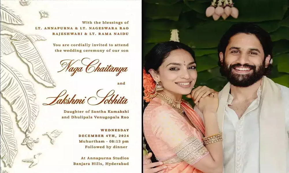Nagachaitanya -Sobhita: నాగచైతన్య వెడ్స్ లక్ష్మీ శోభిత… వైరల్ అవుతున్న వెడ్డింగ్ కార్డ్!
