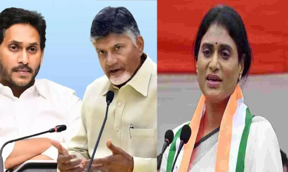 YS Sharmila: జగన్ చంద్రబాబు మహిళల చెవుల్లో క్యాలీఫ్లవర్ పెట్టారు.. సిగ్గుతో తలదించుకోండి: షర్మిల