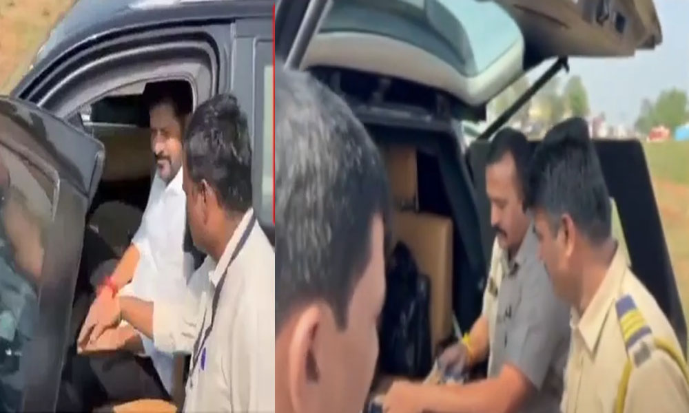 Revanth Reddy: రేవంత్ రెడ్డికి అవమానం.. సీఎం వాహనాన్ని తనిఖీ చేసిన పోలీసులు?