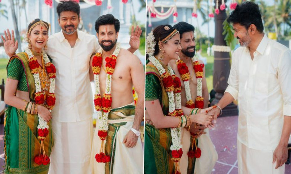 కీర్తి సురేష్ దంపతులకు డ్రీమ్ ఐకాన్ బ్లెస్సింగ్స్.. వైరల్ అవుతున్న పెళ్లి ఫోటో!