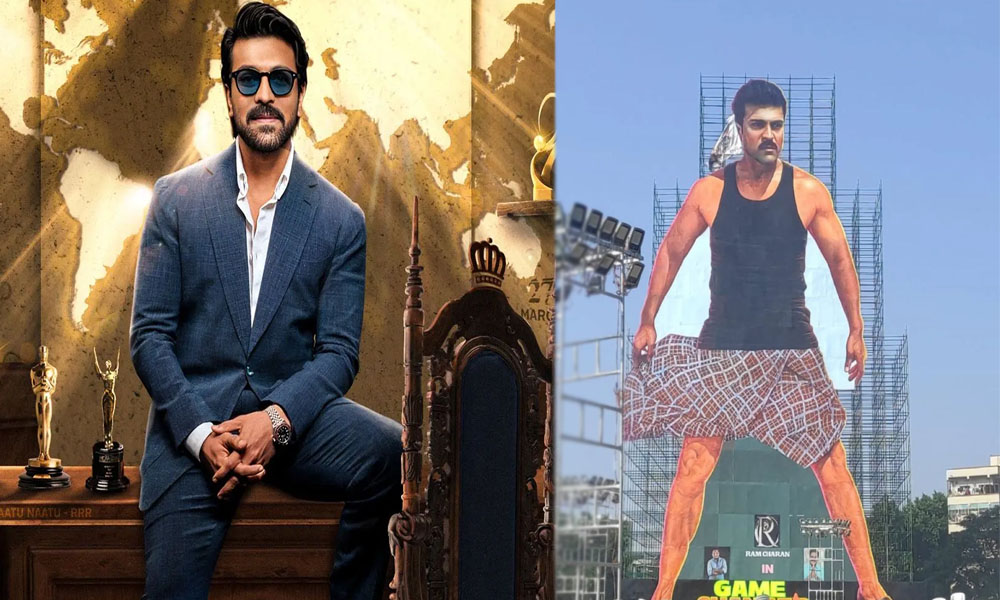 గ్లోబల్ స్టార్ కి ఫ్యాన్స్ ఇచ్చిన సర్ప్రైజ్.. దేశంలోనే అతిపెద్ద కటౌట్, పుష్పాభిషేకం కూడా!