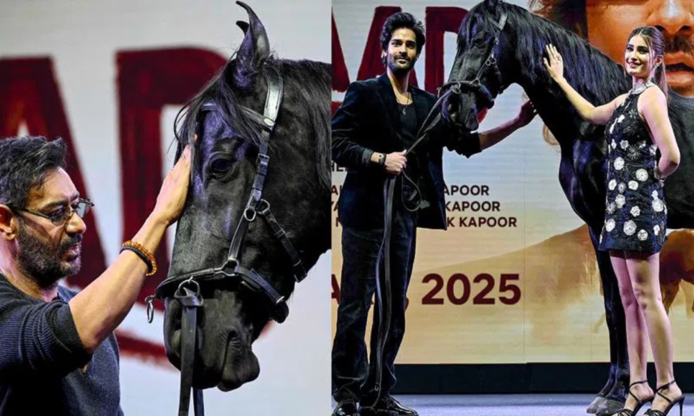 Ajay Devgn: ట్రైలర్ లాంచ్ ఈవెంట్ కు గుర్రాన్ని తీసుకొచ్చిన హీరో.. స్టేజి పైకి ఎక్కించి మరీ అలా!