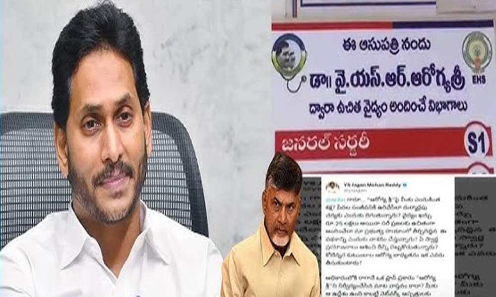 YS Jagan: ఆరోగ్య శ్రీ పై ఎందుకంత కక్ష బాబు… సీఎం చంద్రబాబును నిలదీసిన జగన్?