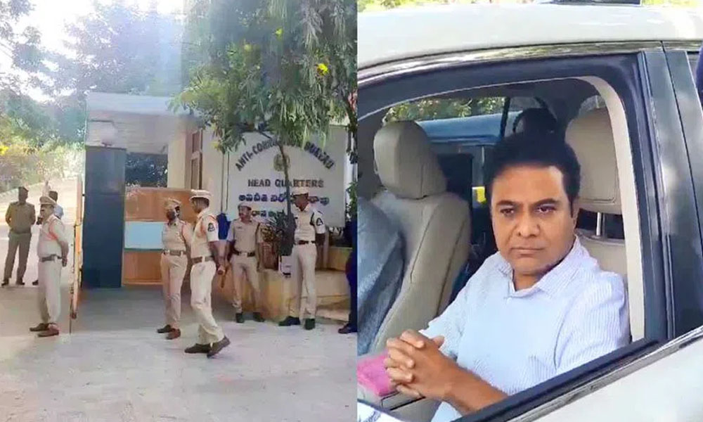 KTR: ఏసీబీ కార్యాలయం వద్ద కేటీఆర్ హైడ్రామా… అందుకే వెనుతిరిగానంటూ కామెంట్స్!
