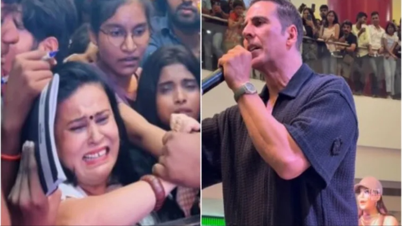 Akshay Kumar: కన్నీళ్లు పెట్టుకున్న మహిళా అభిమాని.. చేతులు జోడించి ప్రార్థించిన అక్షయ్ కుమార్.. వీడియో వైరల్!