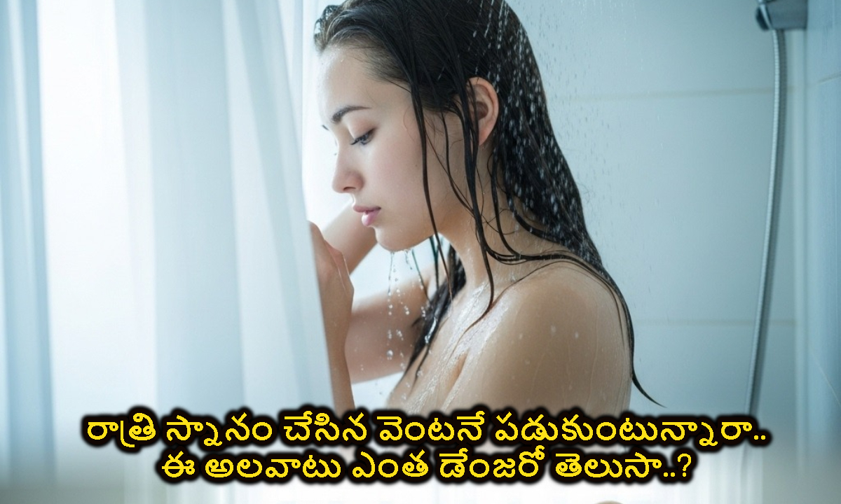 Sleeping: రాత్రి స్నానం చేసిన వెంటనే పడుకుంటున్నారా.. ఈ అలవాటు ఎంత డేంజరో తెలుసా..?