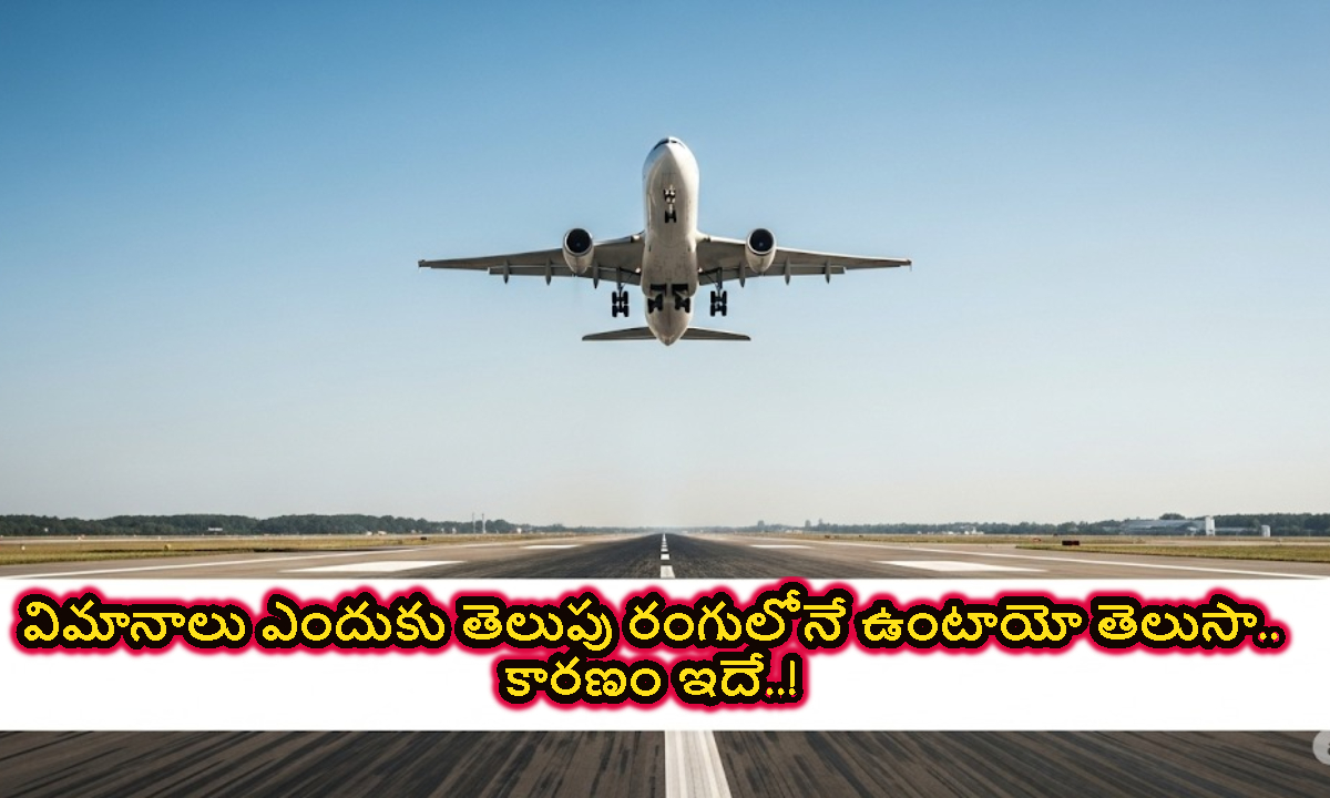 Airplanes: విమానాలు ఎందుకు తెలుపు రంగులోనే ఉంటాయో తెలుసా.. కారణం ఇదే..!